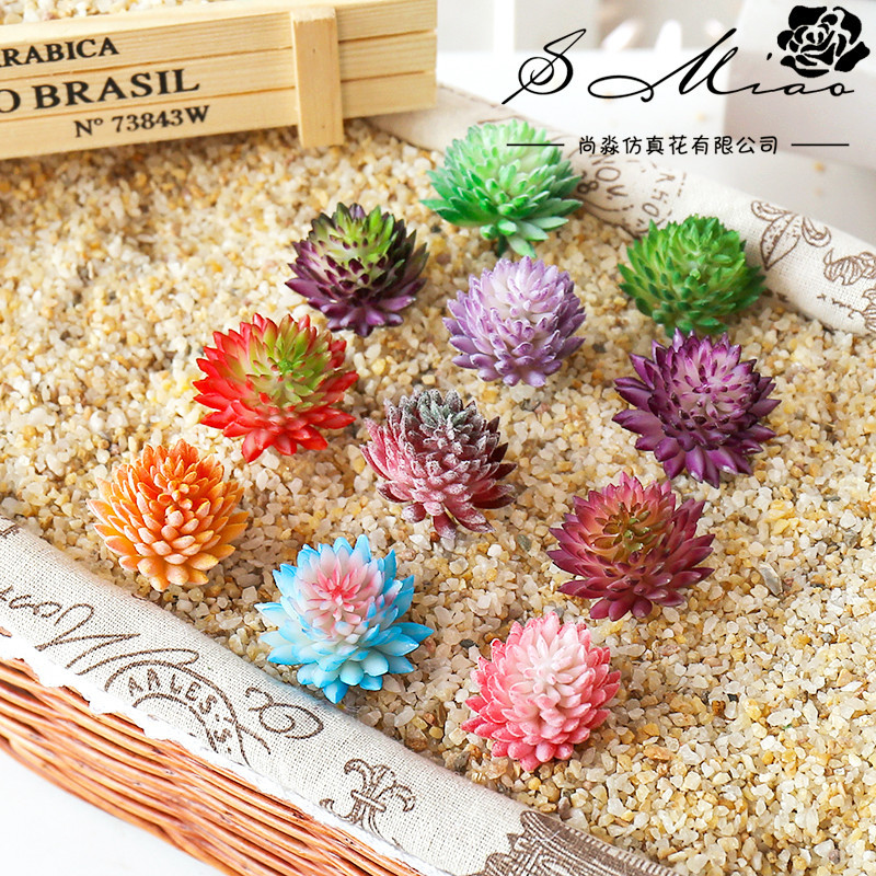 Succulent Arrangement Mini - Tanaman sekering sukulen buatan Mini, bunga